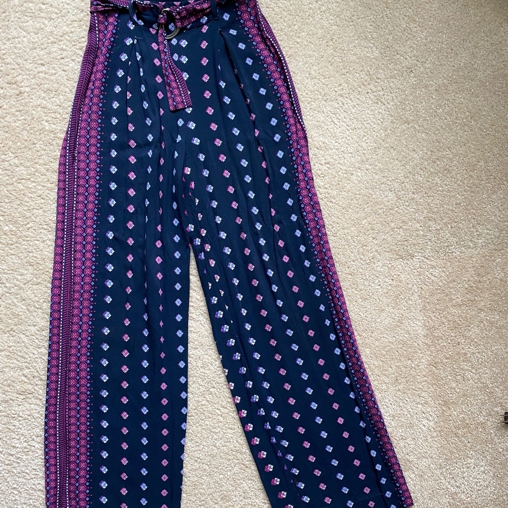 Jessica Simpson navy wide leg pants